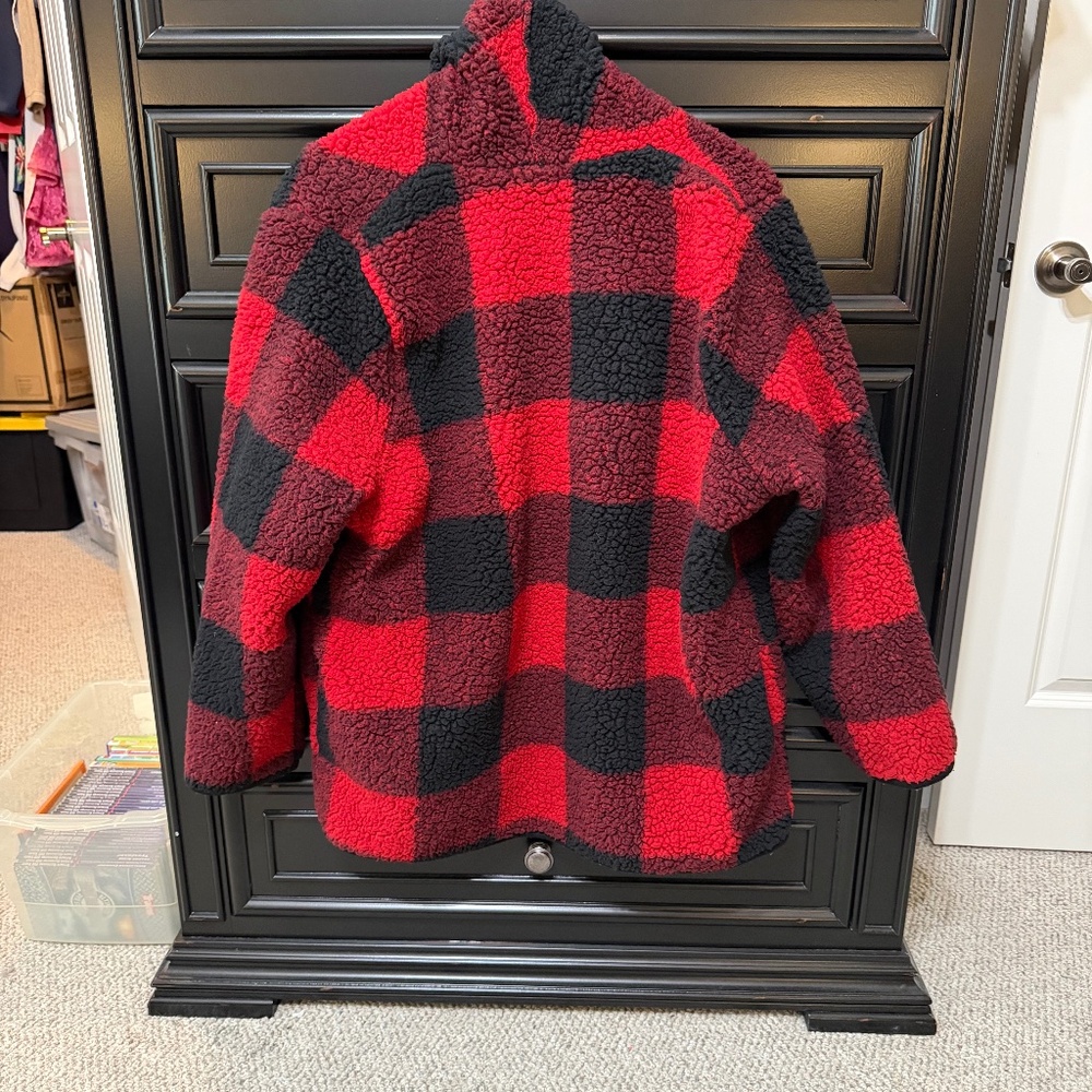 SONOMA RED & BLACK BUFFALO PLAID JACKET SIZE XXL